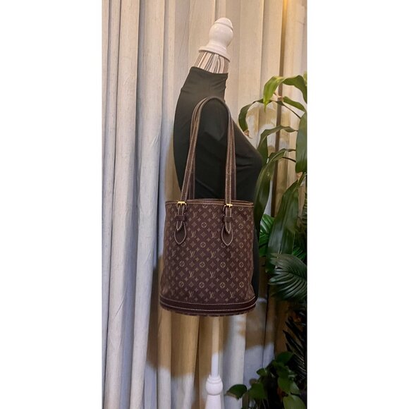 Louis Vuitton Monogram Demin Min Lin PM Bucket Bag - Picture 13 of 13